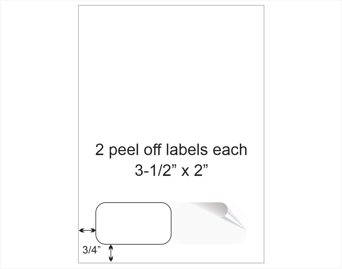 Integrated label 2-up