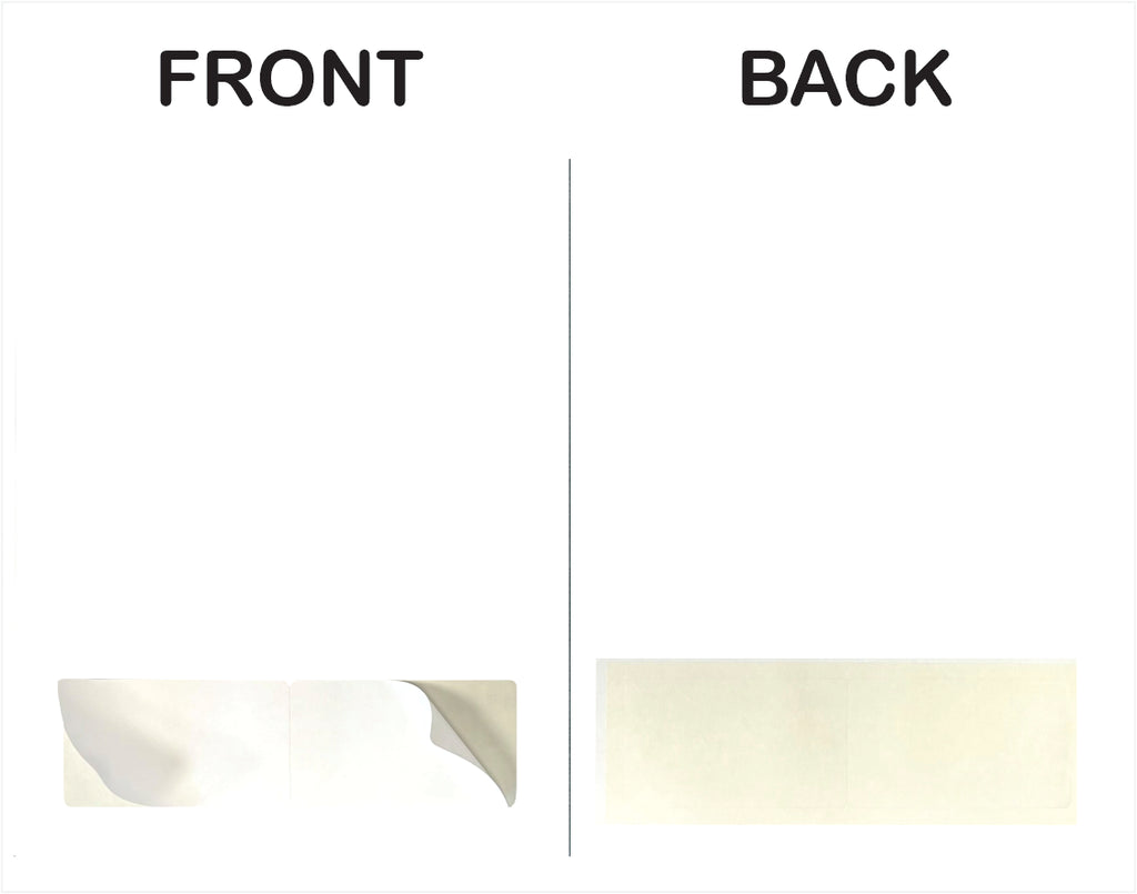 Integrated label 2-up