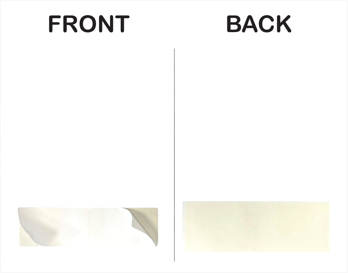 Integrated label 2-up