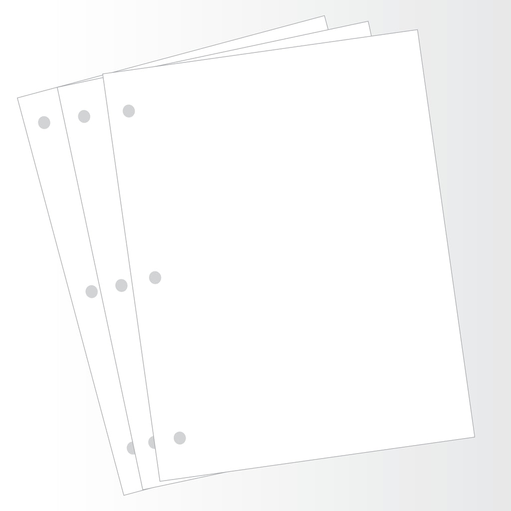 SP851 Thermal Paper 8.5" x 11"  3-hole punch