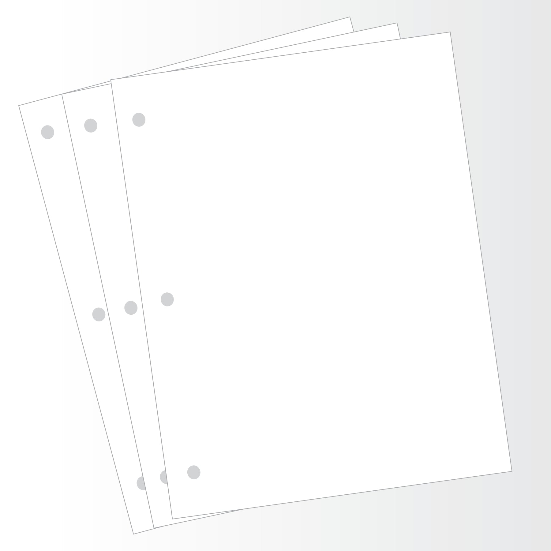 SP851 Thermal Paper 8.5" x 11"  3-hole punch